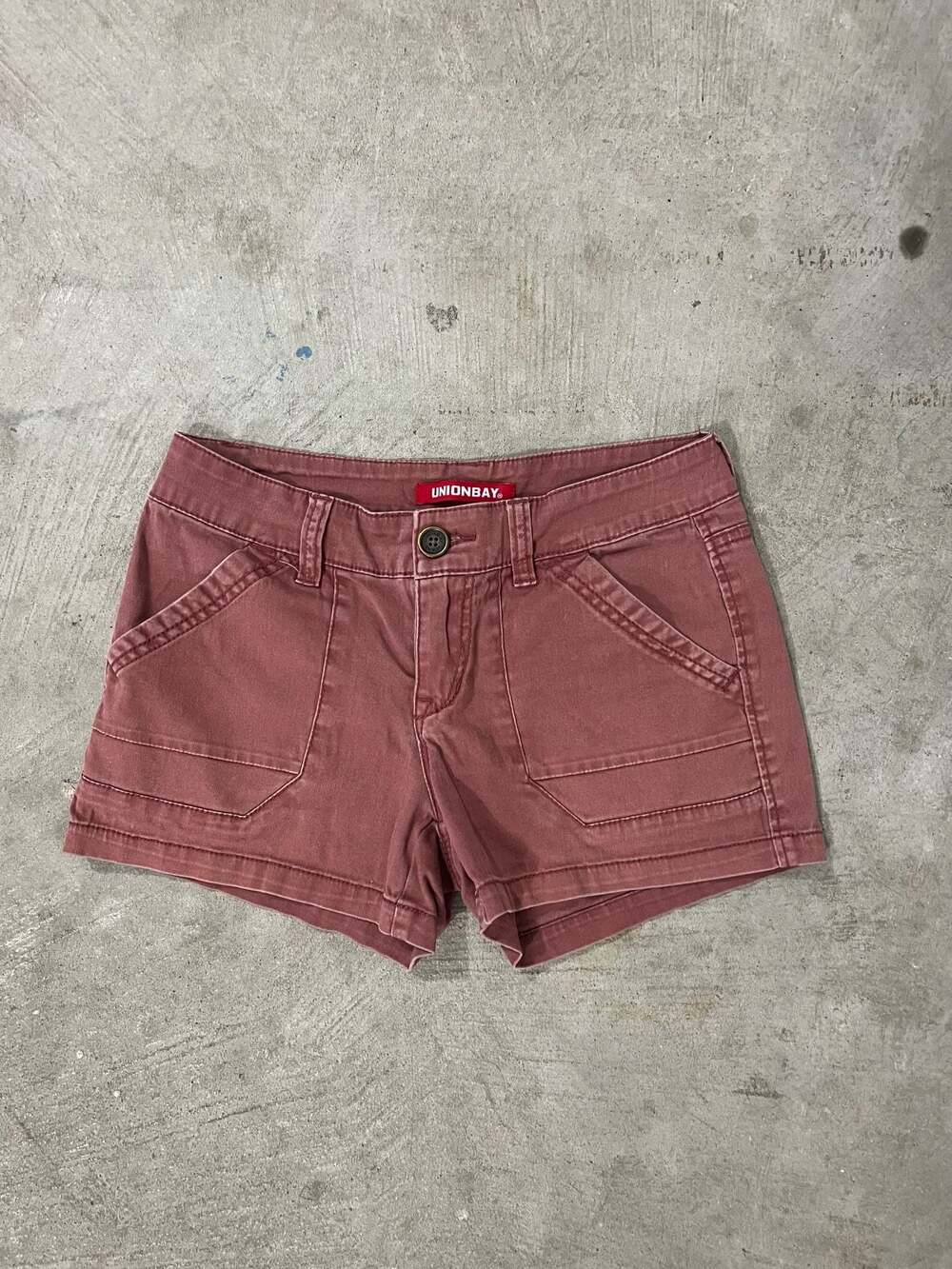 Vintage Y2K Unionbay Cargo Utility Shorts Women’s Size 3 Pink